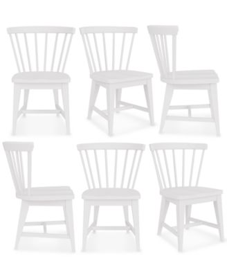 CLOSEOUT! Catriona 6 Pc. Wood Side Chair Set
