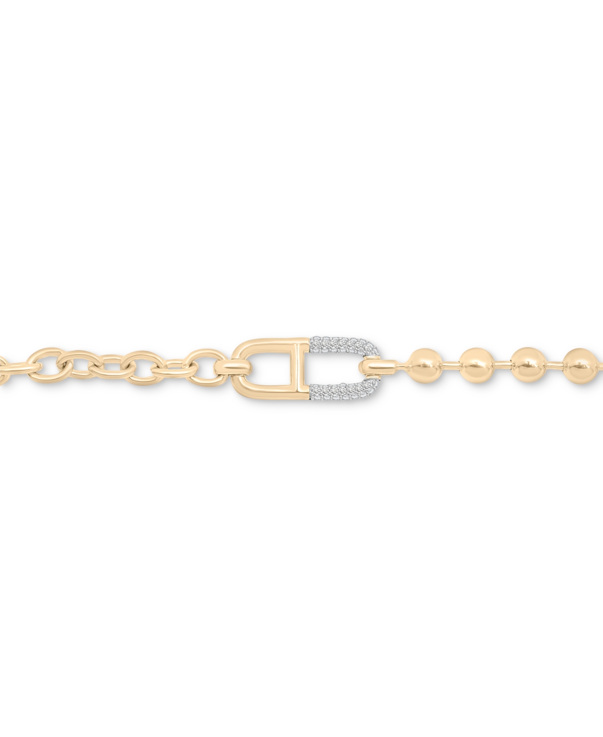 Shop Audrey By Aurate Diamond Horizontal Link Two-chain Bracelet (1/5 Ct. T.w.) In Gold Vermeil, Created For Macy's