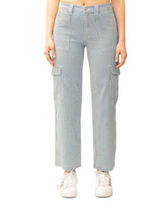 Almost Famous - Juniors' Railroad Stripe Skater Jeans