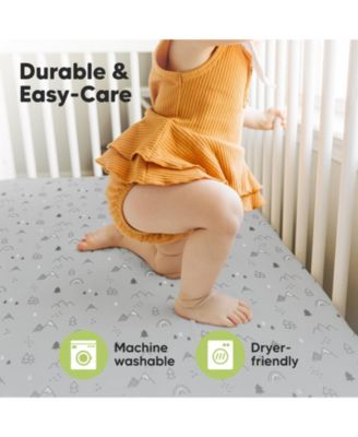 2pk Fitted Crib Sheets for Boys, Girls, Baby Crib Sheet, Standard Nursery Crib Sheet Cover