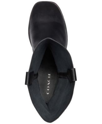 COACH Women's Tara Moto Pull-On Harness Biker Boots