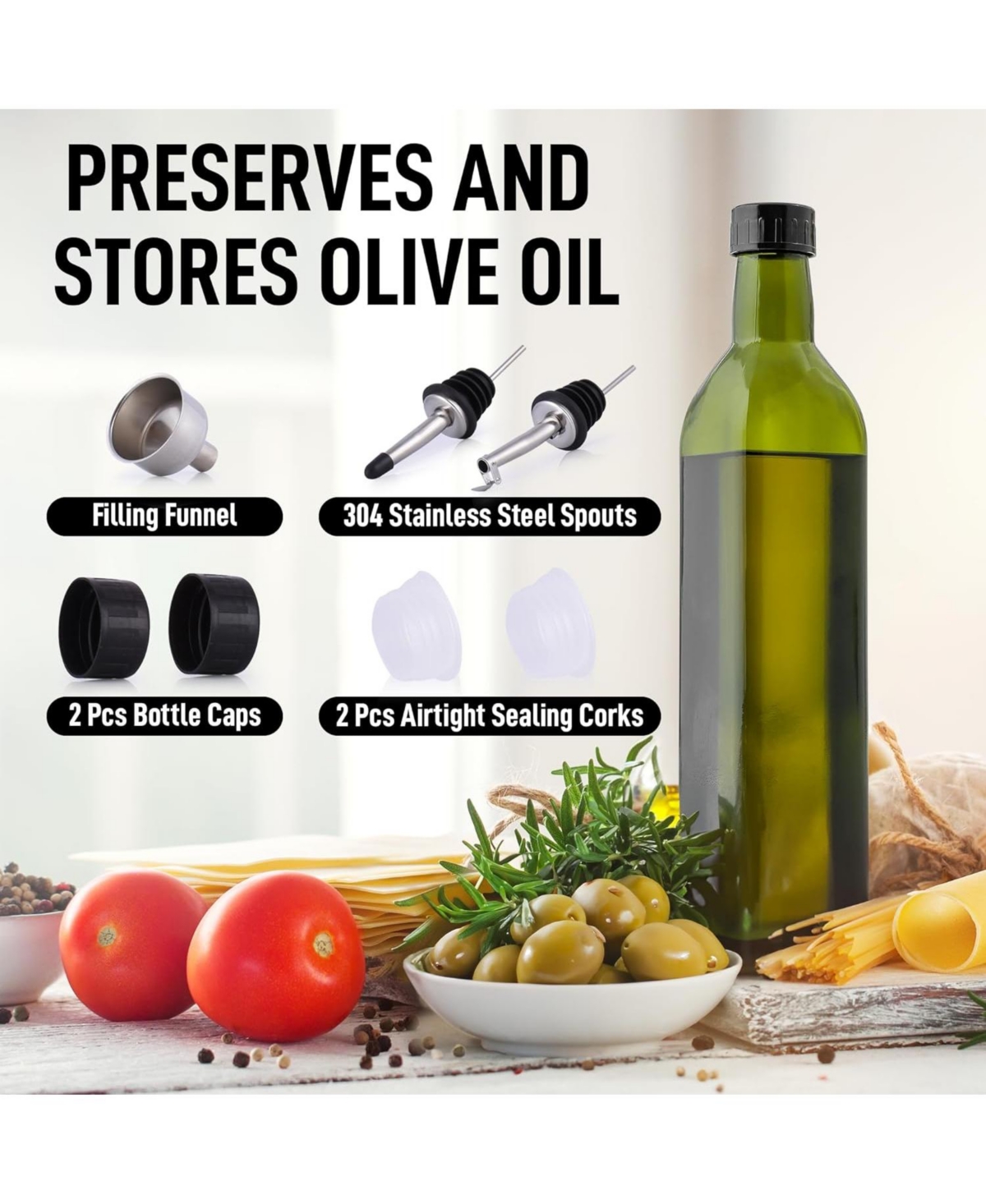 Zulay Kitchen Olive Oil Dispenser Bottle For Kitchen