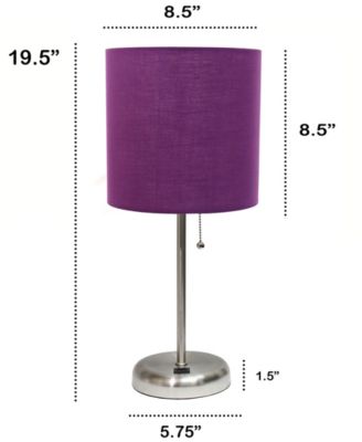 Oslo 19.5" Contemporary Bedside USB Port Feature Standard Metal Table Desk Lamp 