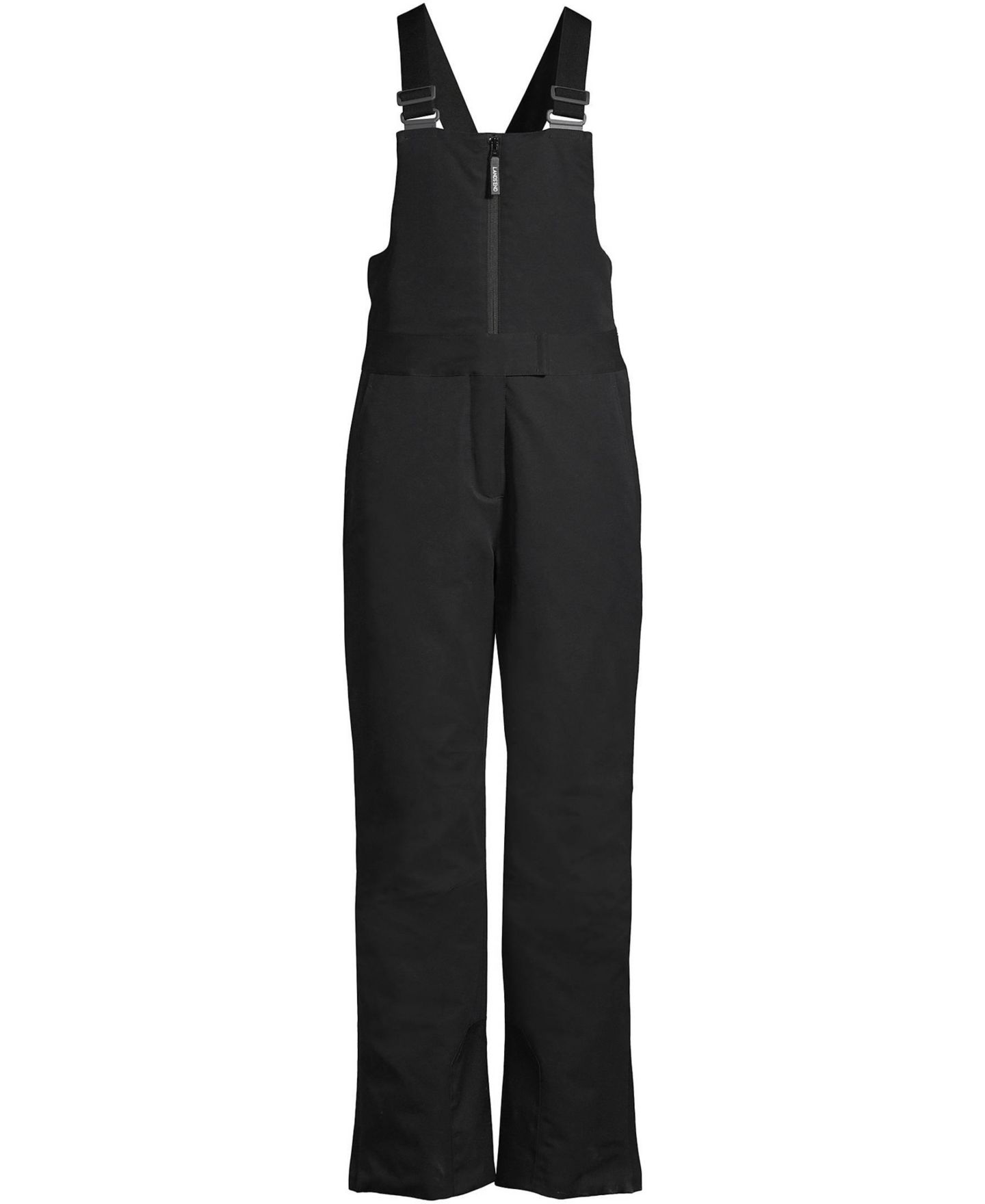 Lands' End Petite Expedition Waterproof Insulated Snow Bibs, цвет: Чёрный — фото 3