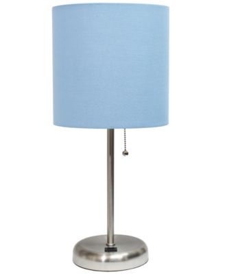 Oslo 19.5" Contemporary Bedside USB Port Feature Standard Metal Table Desk Lamp 