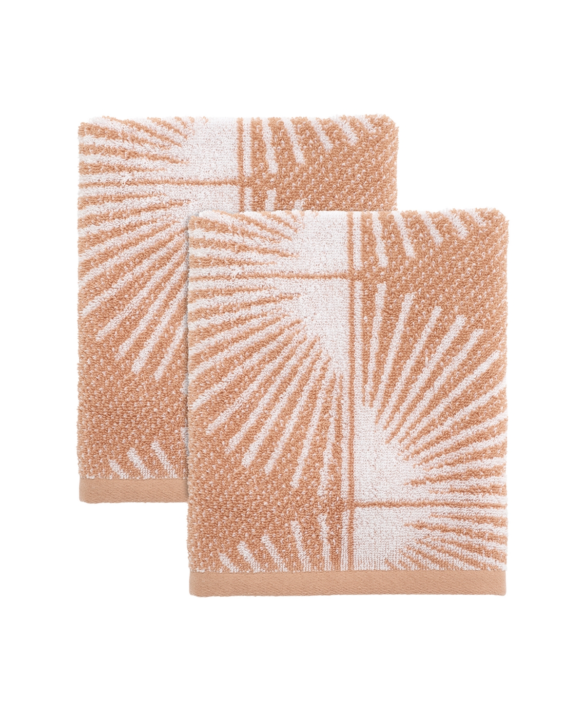 Nicole Miller Kendall 2-pc. Hand Towel Set, 16" X 28" In Neutral