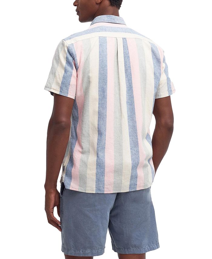 Camicia Van Heusen Uomo, Regular Fit, A Righe Sottili, Colletto Button-down - 4