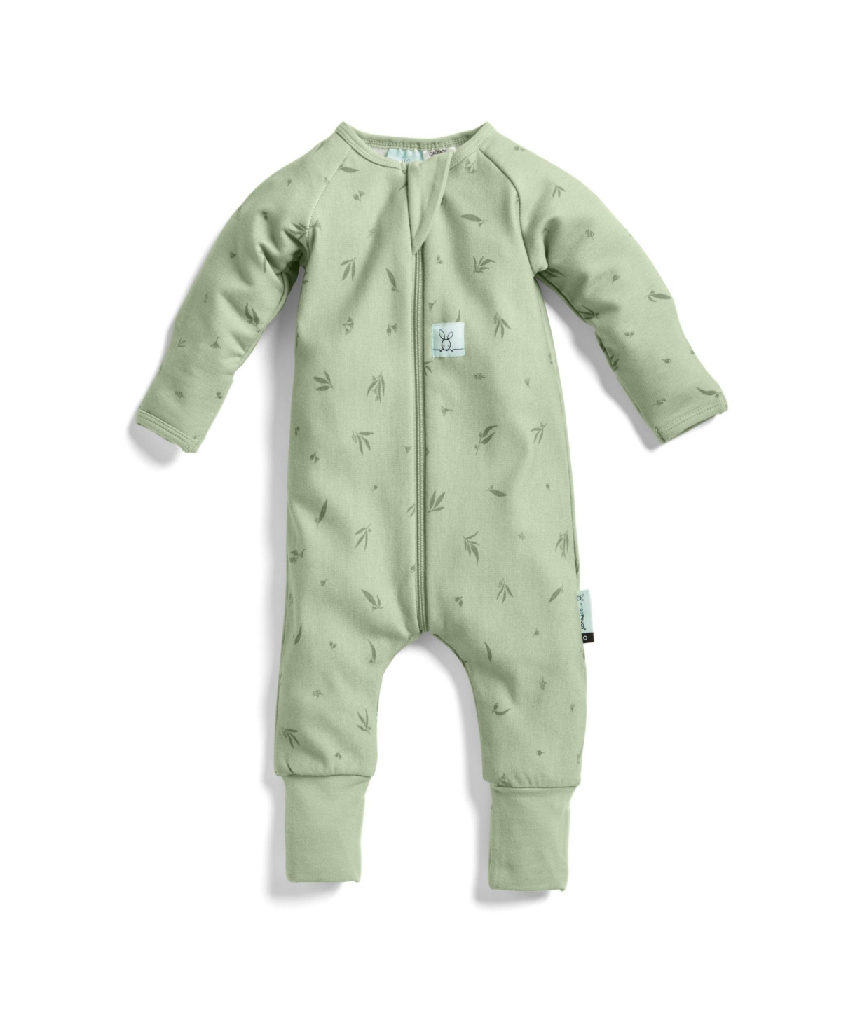Shop Ergopouch Baby Boys And Baby Girls Long Sleeve Romper 1.0 Tog In Willow