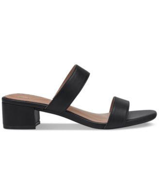 Victoriaa Double Band Block Heel Dress Sandals