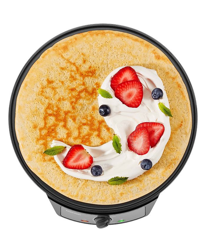 Chefman 12" Electric Crepe Maker Griddle with Nonstick Grill Pan