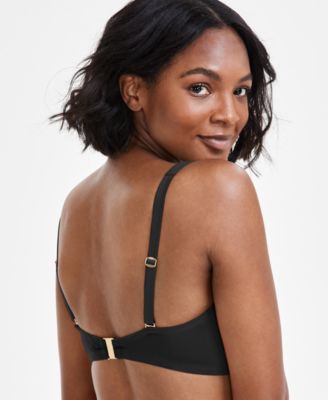 Bleu Rod Beattie Shirred Underwire D-Cup Bikini Top 