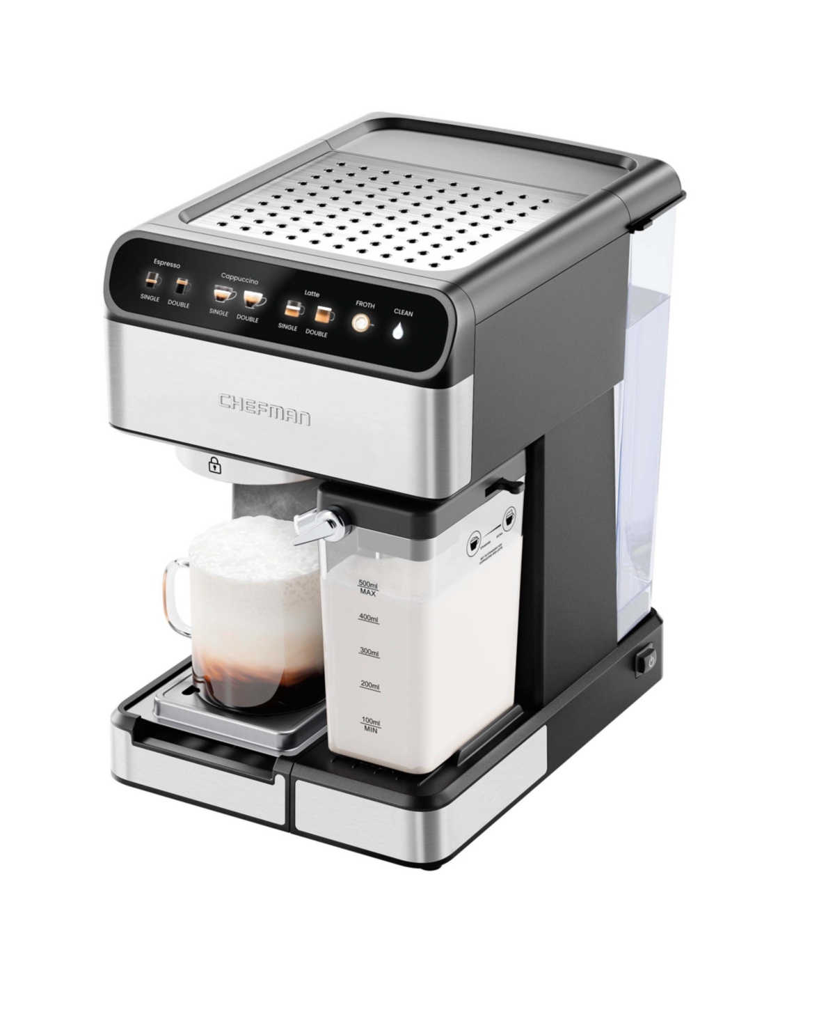 Shop Chefman Barista Pro 15 Bar Espresso Machine In Stainless