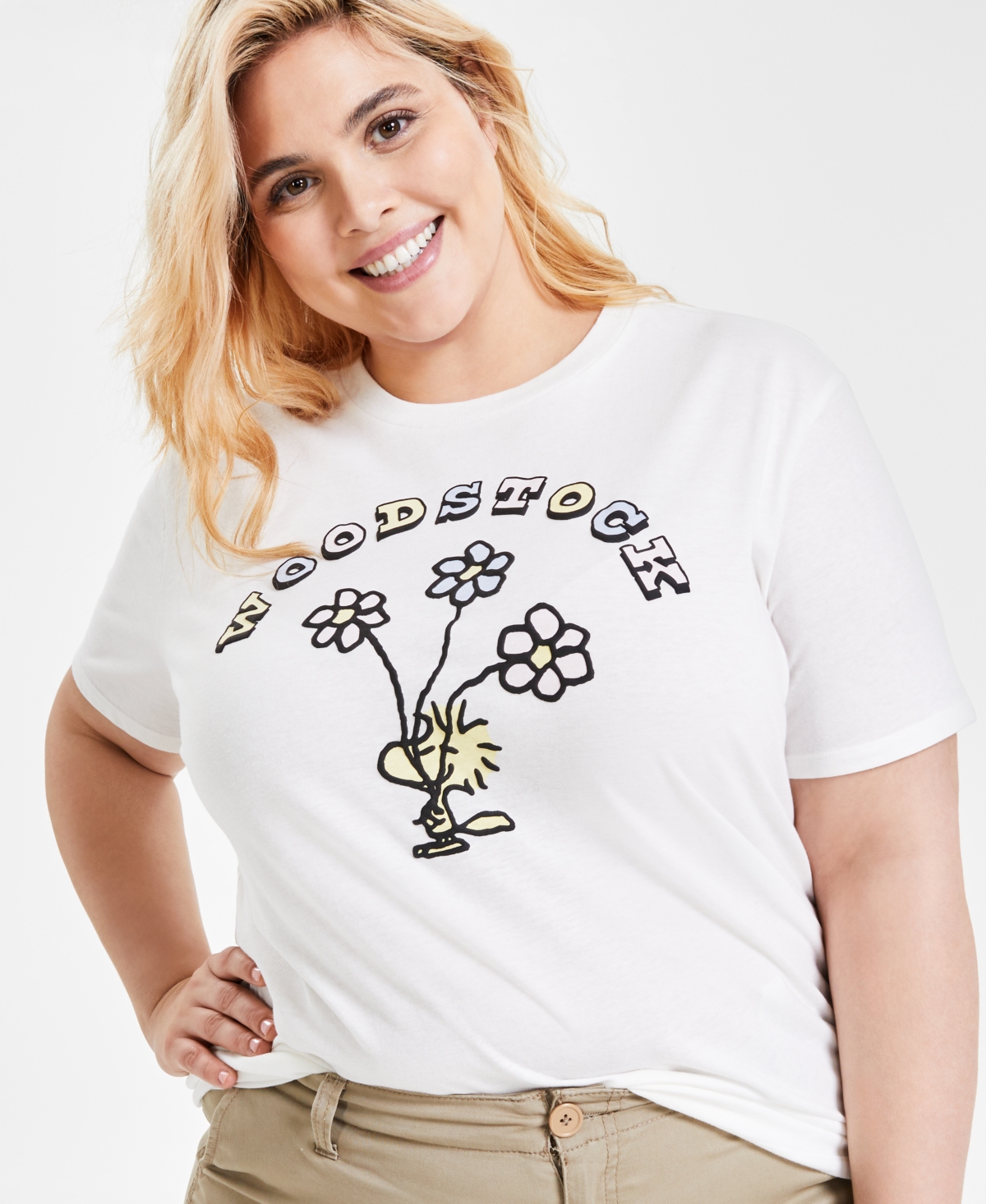 Love Tribe Trendy Plus Size Woodstock Graphic Print T-Shirt