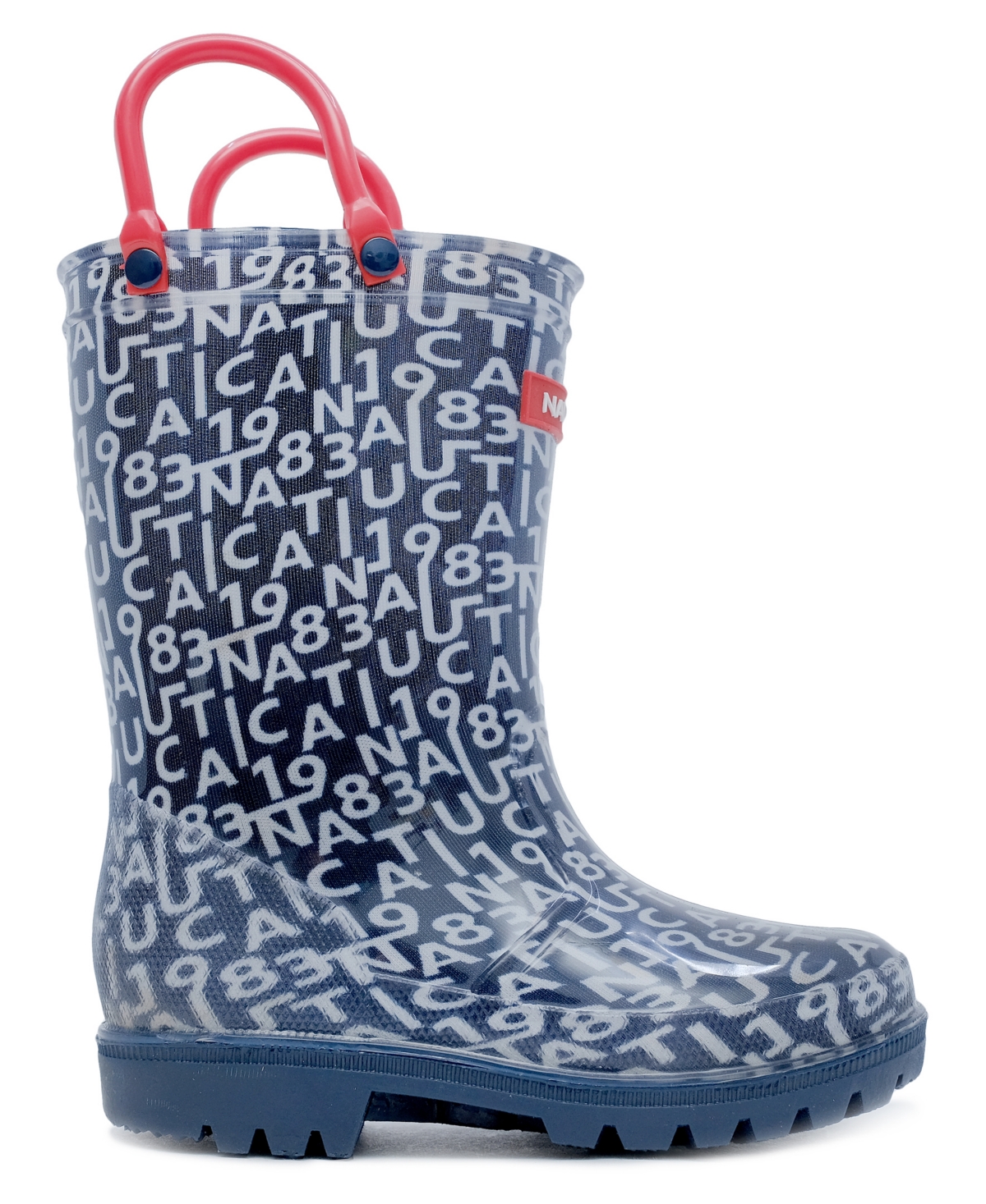 Nautica Toddler and Little Boys Bray Rain Boot -white