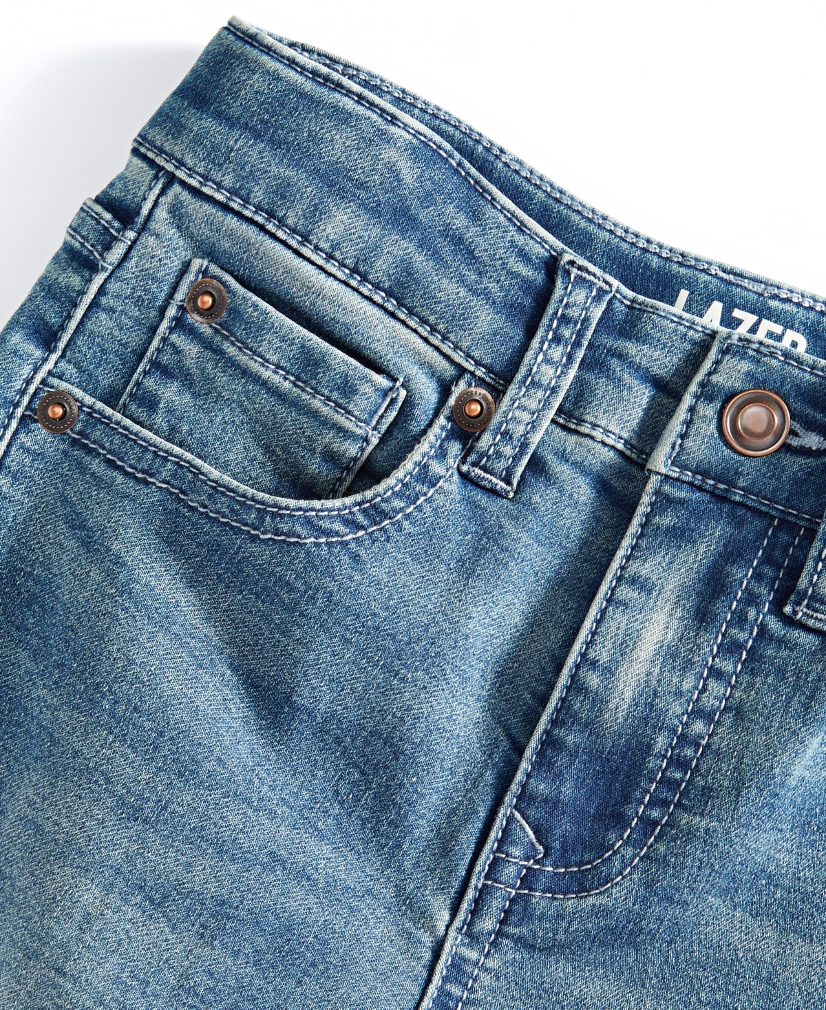 Lazer Little Boys Slim-Straight Soft Stretch Flex Knit Jeans