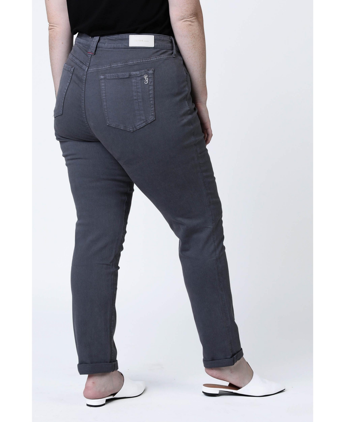Slink Jeans Plus Size Color Boyfriend Pants