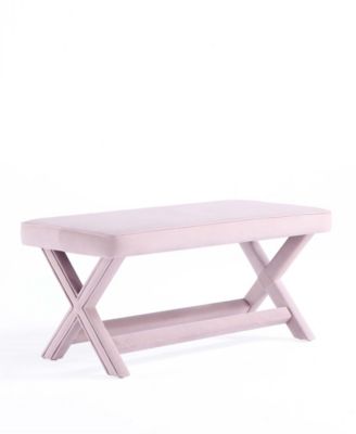 Abigail 42.12" Velvet Upholstered Double Ottoman Bench