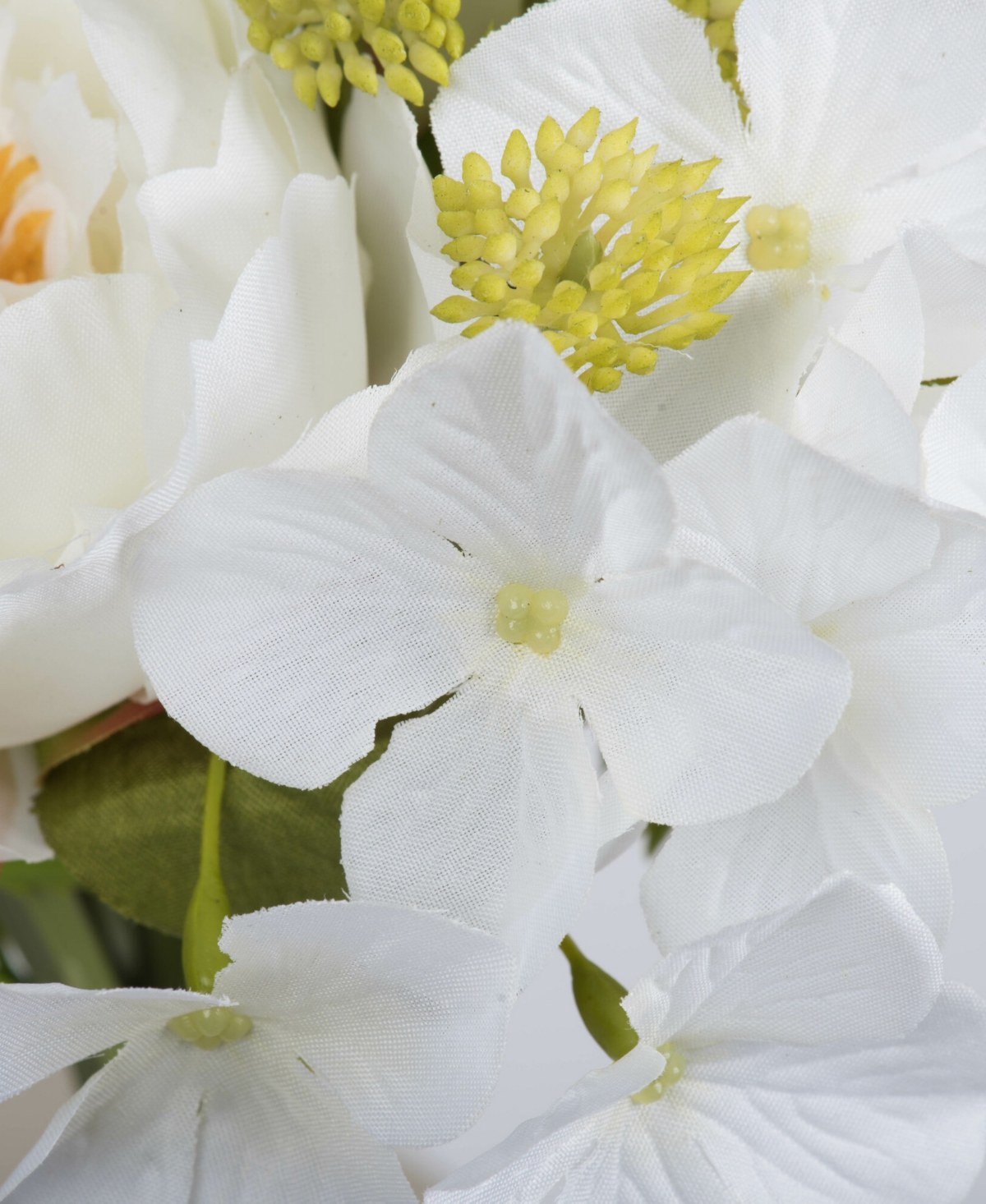 Vickerman 14'' Artificial White Peony Bouquet, Pack Of 2 In White