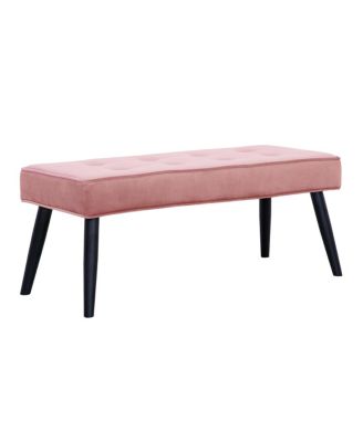 Velvet Tufted Bedroom Bench for Living Room & Entryway