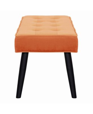 Velvet Tufted Bedroom Bench for Living Room & Entryway