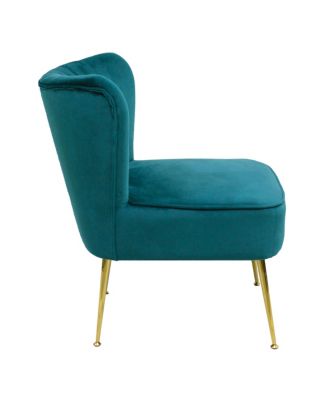 1 piece Velvet 22" Wide Upholstered Tufted Velvet Accent Chair