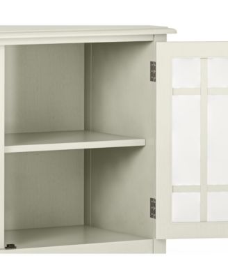 Connaught Solid Wood Low Storage Cabinet in Antique White