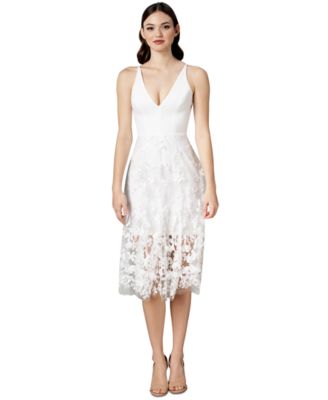 Plunging Darleen Neck Fit & Flare Dress