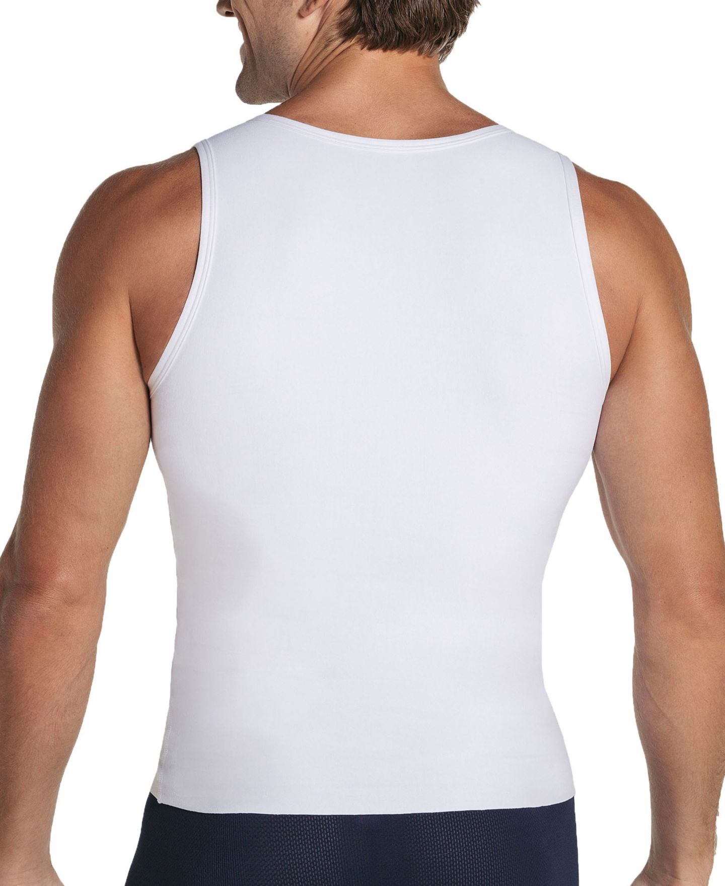 Мужской топ LEO Stretch Moderate Compression Shaper Tank Top, цвет: Чёрный — фото 6