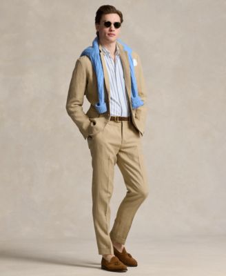 Men's Polo Soft Modern Linen Suit Jacket