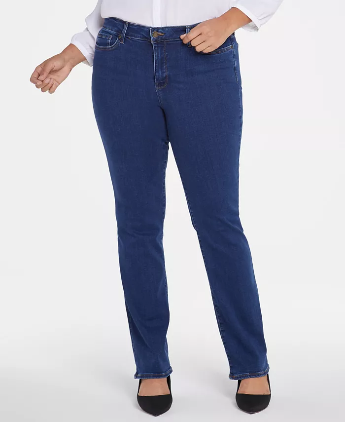 Plus Size Marilyn Straight Jean - thumbnail 5