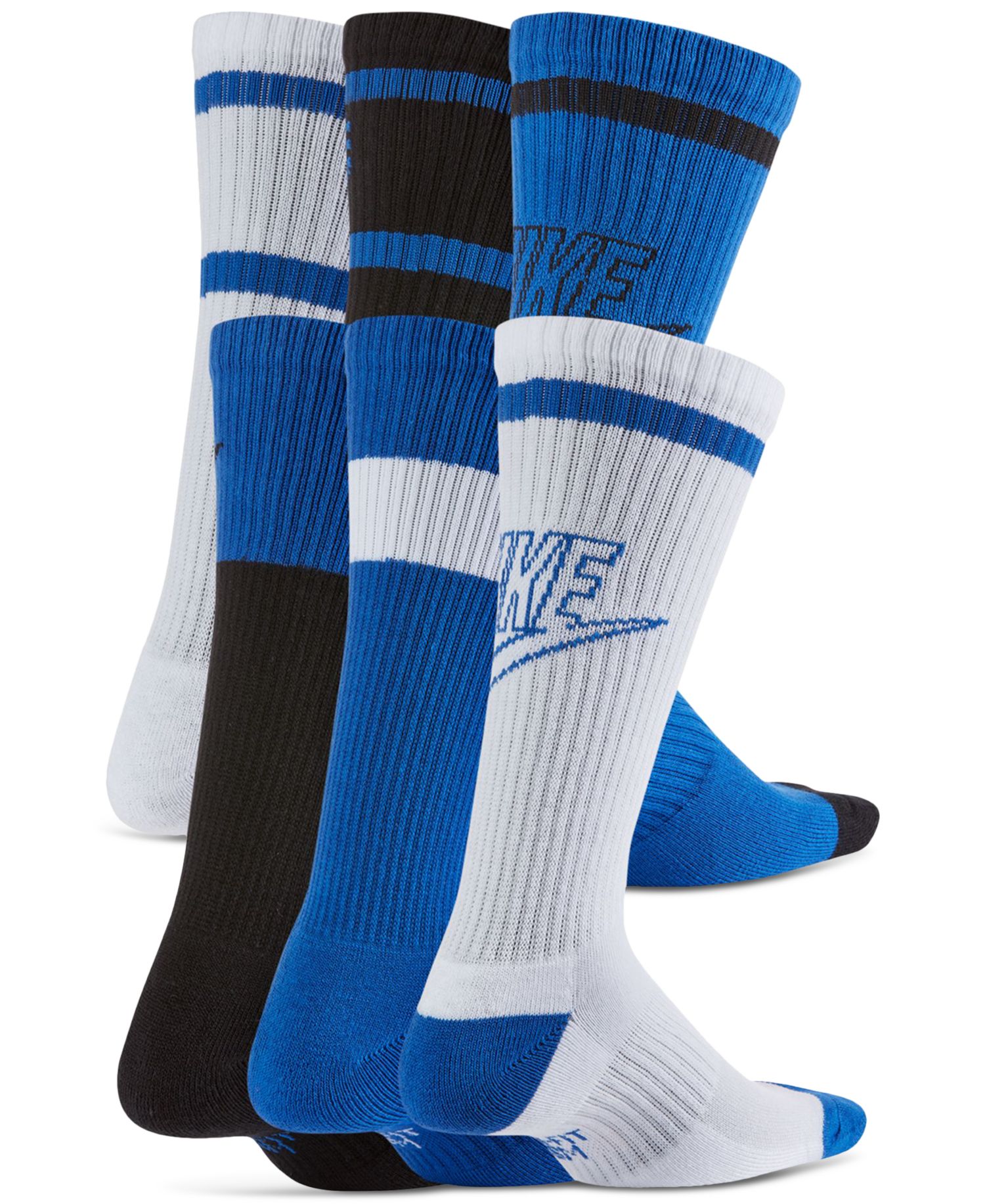 Big Kids Everyday Cushioned Crew Socks, Pack of 6