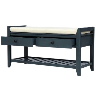 Multipurpose Entryway Bench with Seat and Drawers
