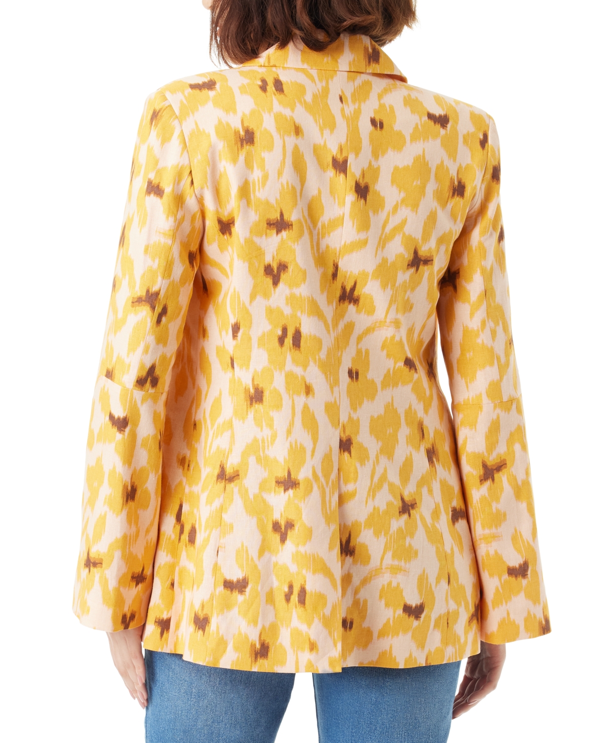 Sam Edelman Women's Sire Printed Flare-Sleeve Blazer