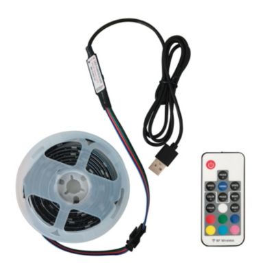 Streamdale Modern TV Stand with LED Lights