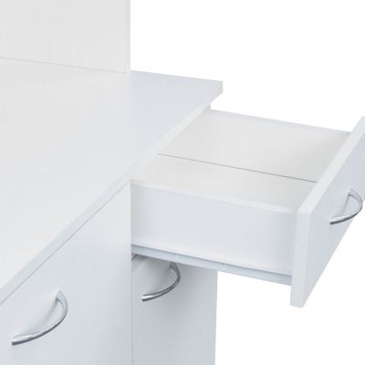 Tall Wardrobe & Kitchen Storage Cabinet with 6 Doors