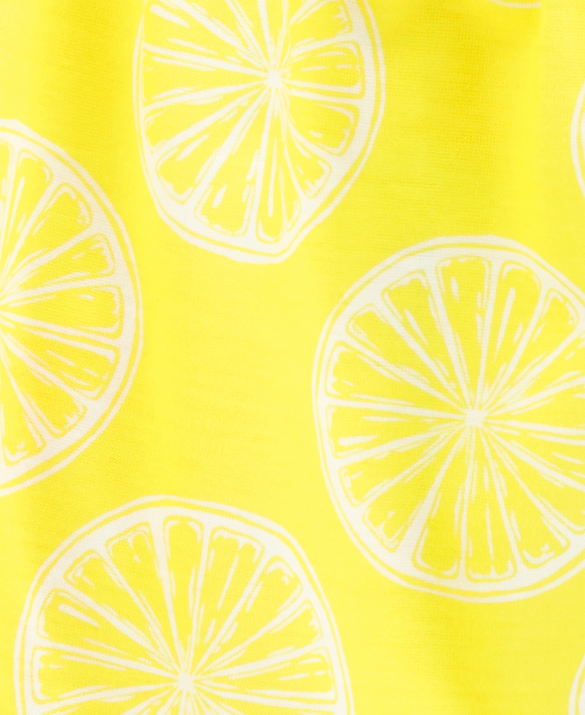 Shop Carter's Toddler Girls Lemon-print Loose-fit Pajamas Set, 2 Piece Set In Yellow