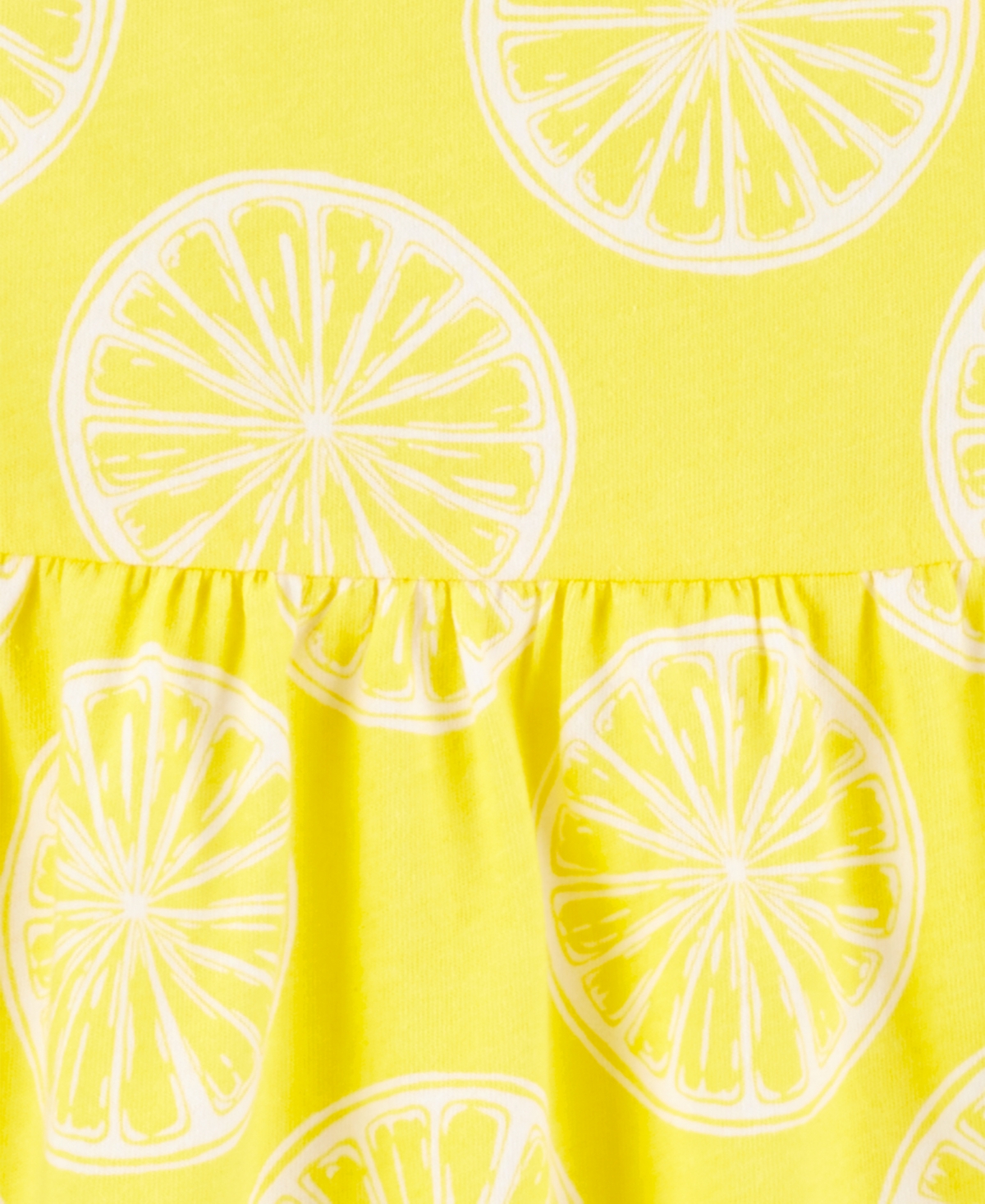 Shop Carter's Toddler Girls Lemon-print Cotton Tank Dress In Yellow