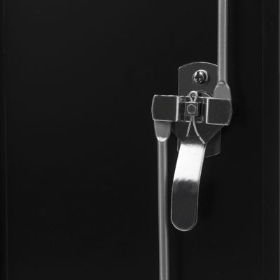 Lockable Metal Storage Cabinet with 2 Shelves