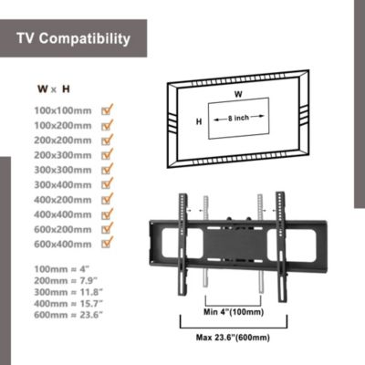 Glass TV Stand with Angle and Height Adjustment