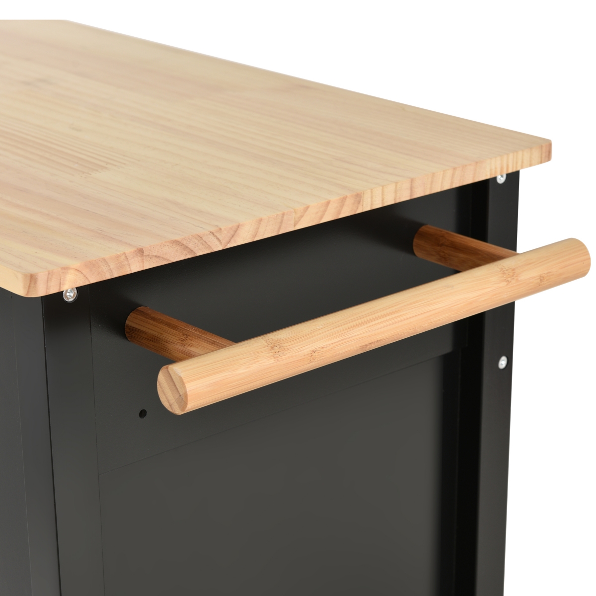 Wood Top Kitchen Island Cart