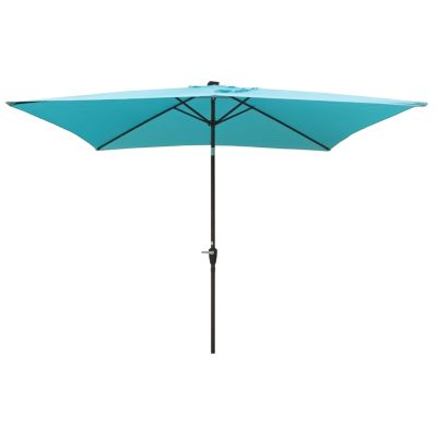 Streamdale Solar LED Patio Umbrella Crank, Tilt, 10x6.5 ft