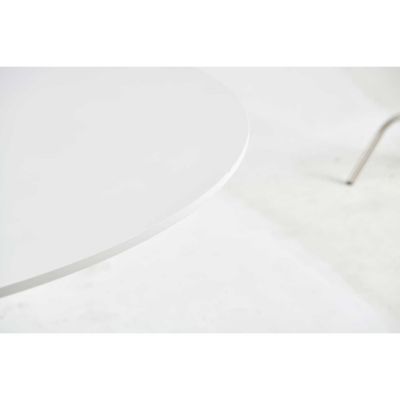 Mid-Century Dining Table for 4-6 people with Round MDF Top