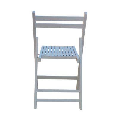  Foldable Slatted Wood Event Chair Set (4)