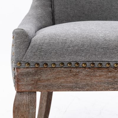 Ultra Side Chair Neutral Fabric, Solid Wood