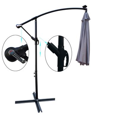 Solar Umbrella with LED Lights & 8 Ribs