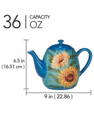 Golden Sunflowers Teapot