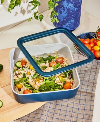 10-Cup Glass Food Storage Container with Lid