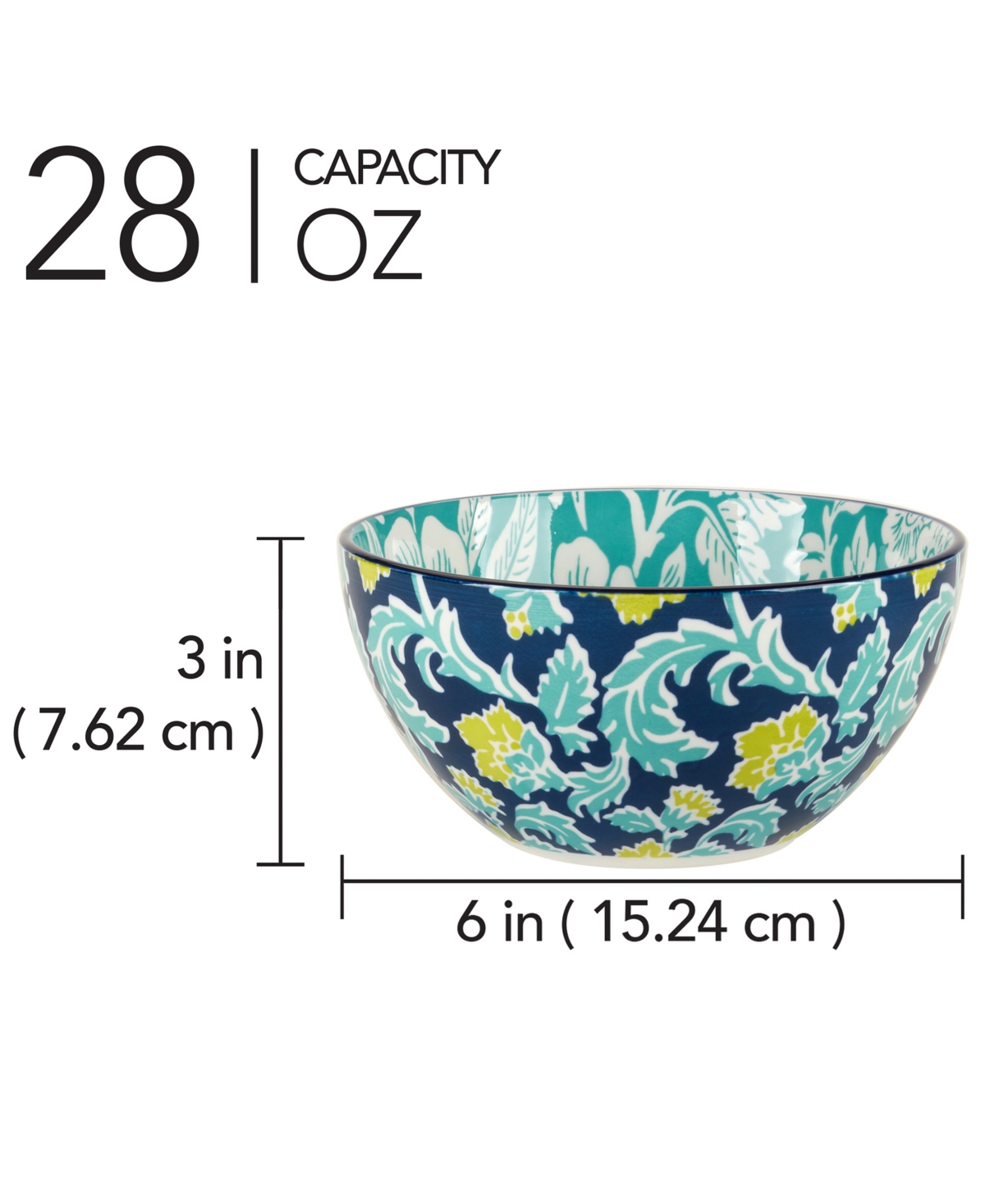 Certified International Tapestry All Purpose Bowls, Set of 6