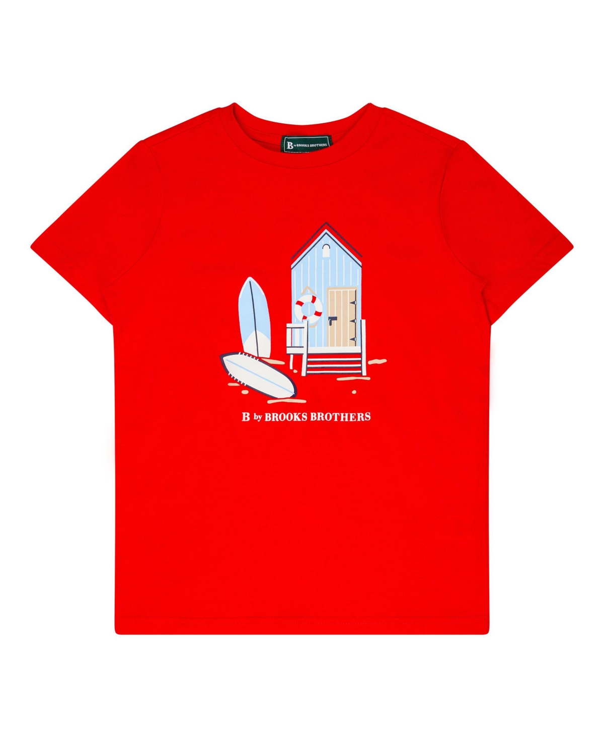Shop Brooks Brothers B By  Big Boys Beach House Graphic T-shirt In Red