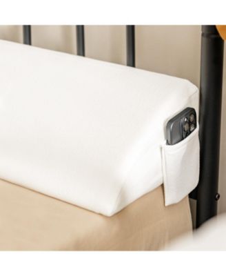 Wedge Pillow Gap Filler with Side Pocket Bed For Queen Bedroom